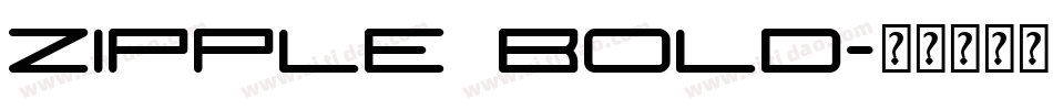 Zipple Bold字体转换